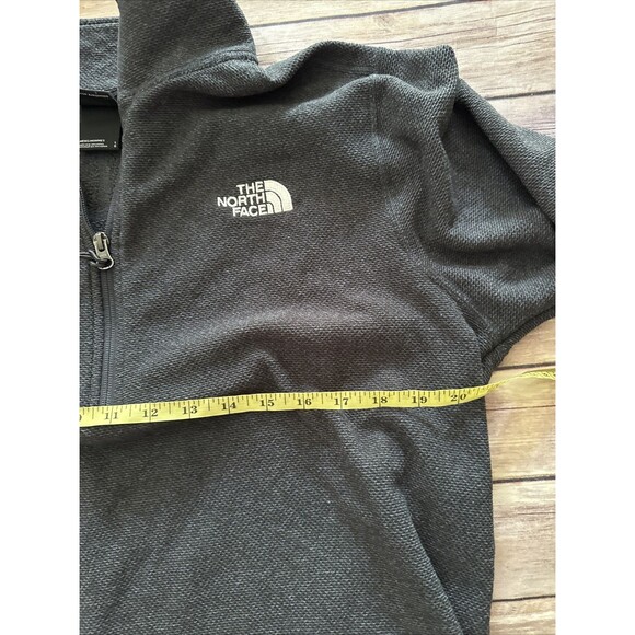 The North Face 1/4 Zip Sweater Mens Large Gray - Picture 4 of 7